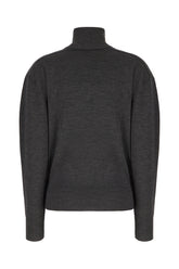 Dark grey wool sweater -  | Wise