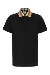 Polo in piquet nero -  | Wise