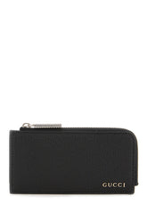 Black leather card holder -  | Wise