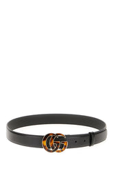 Black leather belt -  | Wise