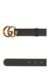 Black leather belt -  | Wise