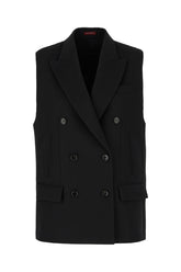 Black wool vest -  | Wise