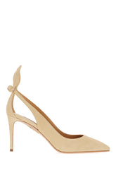 Sand suede Bow Tie pumps -  | Wise