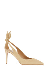 Sand suede Bow Tie pumps -  | Wise