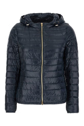 Navy blue nylon down jacket -  | Wise