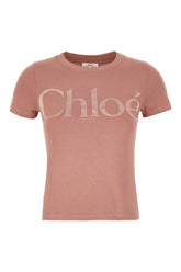 Mauve cotton t-shirt -  | Wise