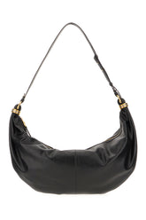 Black leather large Bracelet shoulder bag -  | Wise