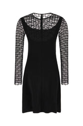 Black viscose dress -  | Wise