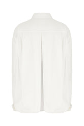 White poplin oversize shirt -  | Wise