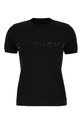 T-shirt in cotone stretch nero -  | Wise