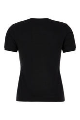 T-shirt in cotone stretch nero -  | Wise