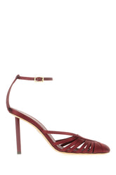 Burgundy fabric Ermelia pumps -  | Wise