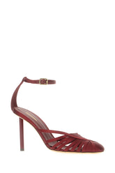 Burgundy fabric Ermelia pumps -  | Wise