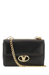 Black nappa leather VLogo crossbody bag -  | Wise