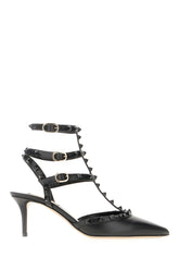 Black leather Rockstud pumps -  | Wise