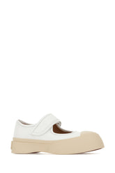 White nappa leather Mary Jane ballerinas -  | Wise