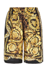 Printed silk bermuda shorts -  | Wise