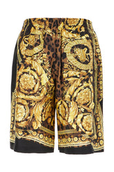 Printed silk bermuda shorts -  | Wise