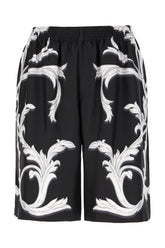 Printed silk bermuda shorts -  | Wise