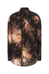 Printed silk Illustration blouse -  | Wise