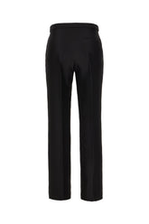 Black wool blend pants -  | Wise