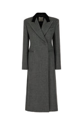 Embroidered wool coat -  | Wise