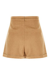 Shorts in lana cammello -  | Wise