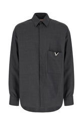 Grey wool shirt -  | Wise