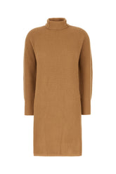 Biscuit wool blend sweater dress -  | Wise