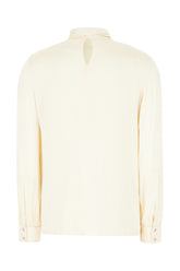 Blusa in seta stretch crema -  | Wise