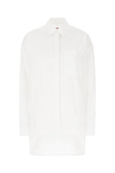 White poplin oversize shirt -  | Wise