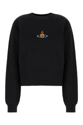 Black cotton sweatshirt -  | Wise