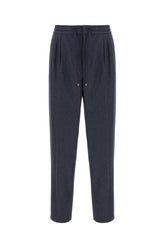 Pantalone in lana blu navy -  | Wise