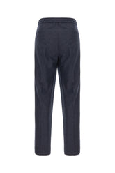 Navy blue wool pants -  | Wise