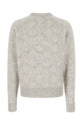 Maglione in misto alpaca grigio melangé -  | Wise