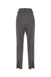 Pantalone in misto lana stretch grigio -  | Wise