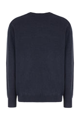 Maglione in cashmere blu -  | Wise