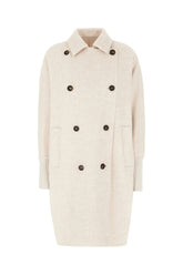 Sand cashmere blend coat -  | Wise