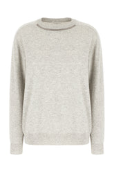 Melange grey cashmere sweater -  | Wise