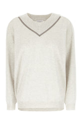 Maglione in cashmere grigio chiaro -  | Wise