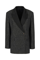 Black denim blazer -  | Wise