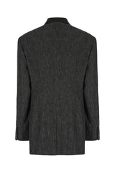 Black denim blazer -  | Wise