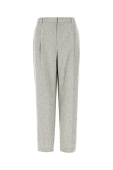 Grey wool and cashmere pants -  | Wise