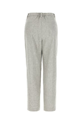 Grey wool and cashmere pants -  | Wise