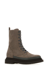 Dove grey suede ankle boots -  | Wise