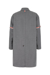 Grey wool blend overcoat -  | Wise