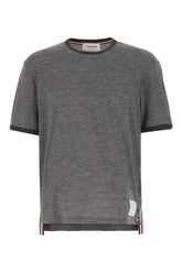 T-shirt in lana stretch grigio scuro -  | Wise