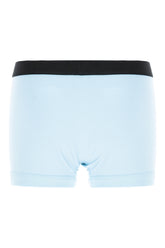 Light blue stretch cotton boxer -  | Wise