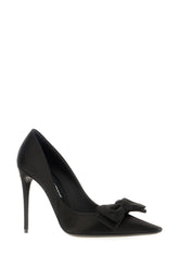 Black satin pumps -  | Wise