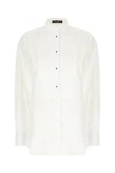 White stretch poplin shirt -  | Wise